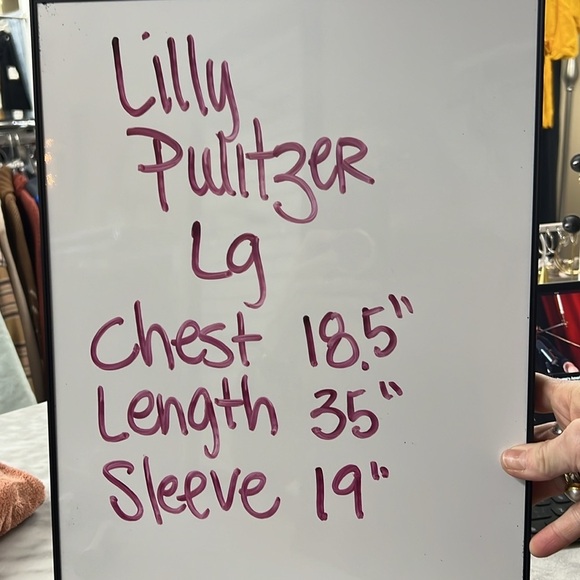 Lilly Pulitzer Sophie Dress in Indigo Homeslice Print size Large Navy White UP50 - Picture 8 of 11